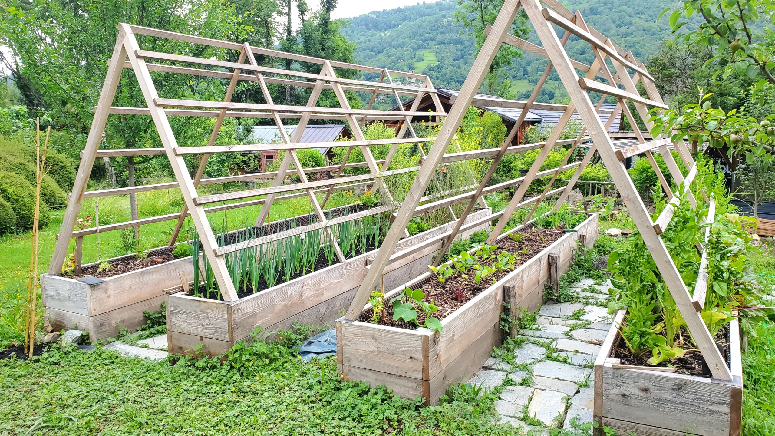 Le potager du gîte de la Bouche